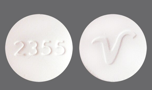 Butal/APAP/Caf 50-325-40mg Tab American Health Packaging Pill Identification: 2355 | V