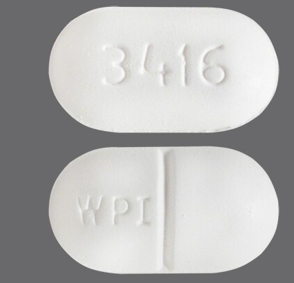 Teva/Actavis US Pill Identification: 3416  |  WPI